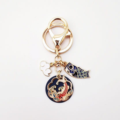 Beautiful Detailed Koi Cloud Keychain
