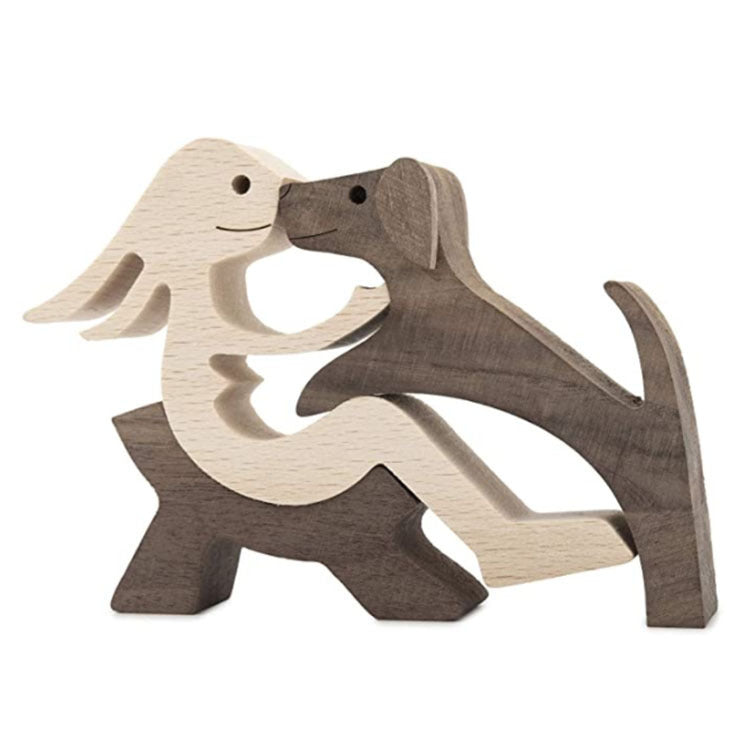 Minimalist Wooden Bond Sculpture Figurines