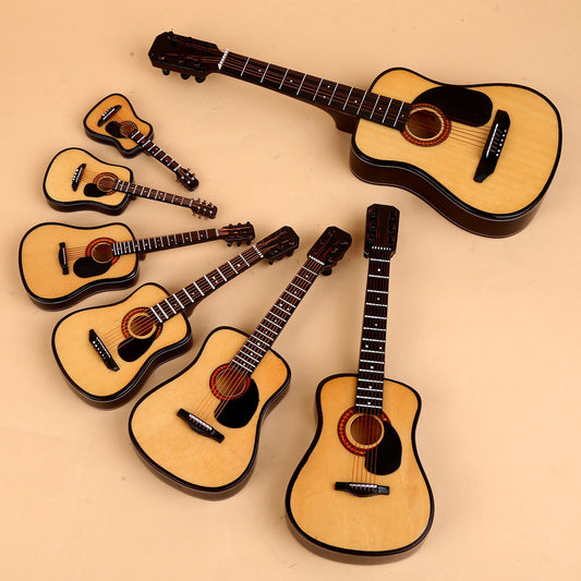 Miniature Guitar Decoration with Case