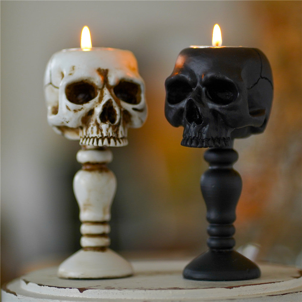 Skull Column Candlestick
