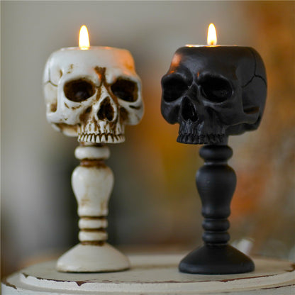 Skull Column Candlestick