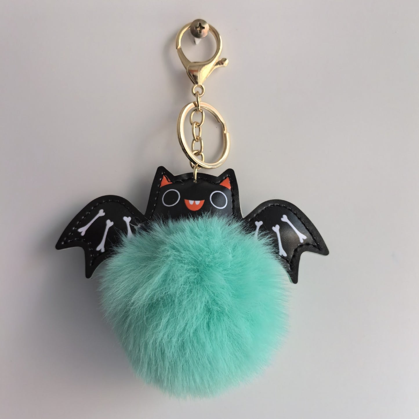 Cute Fluffy Bat Keychain