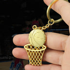 3D Basketball Keychain