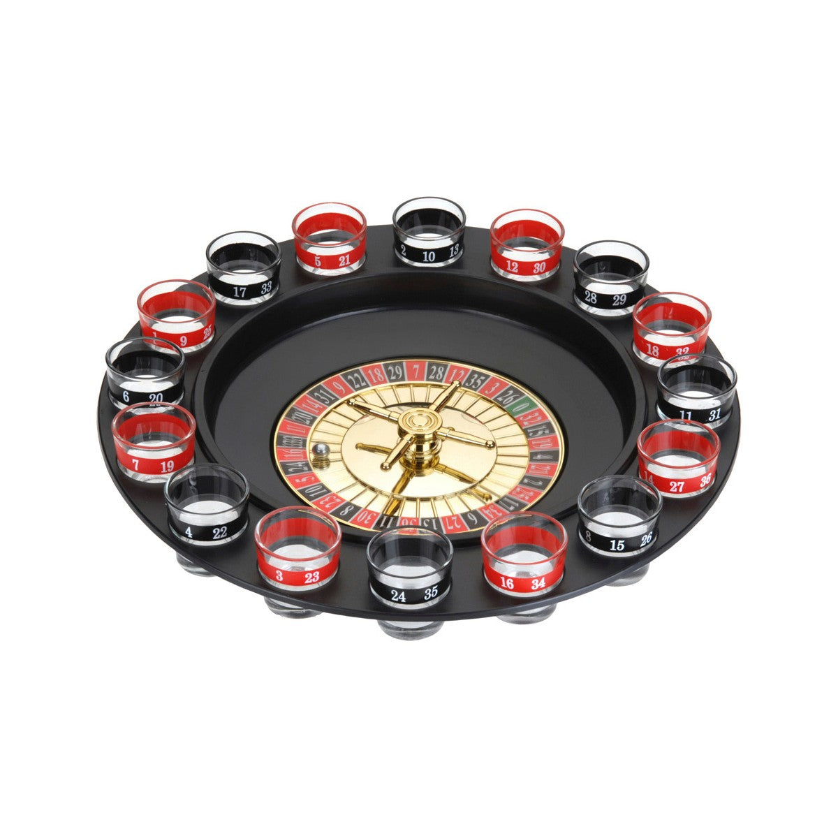 Drinking Game Casino Roulette ‎90267 18 pcs Glass-0