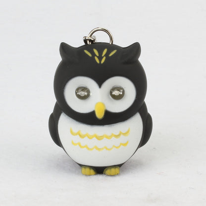 Cartoon Owl Light & Sound Keychain