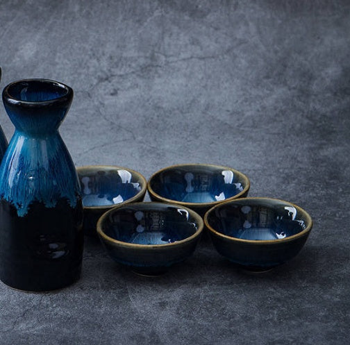 Japanese Kiln-Changed Sake Set