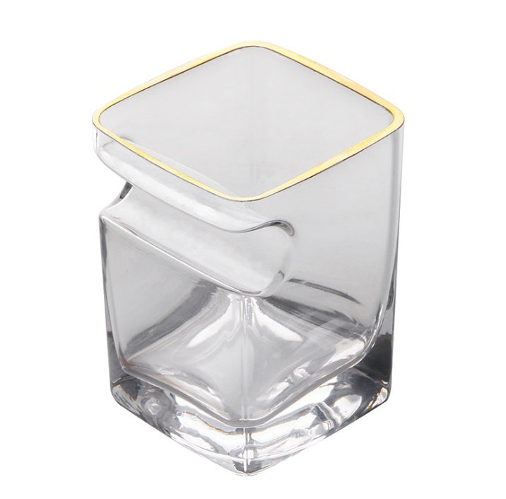 Cigar‑Slot Whisky Glass