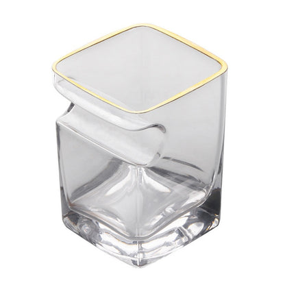 Cigar‑Slot Whisky Glass