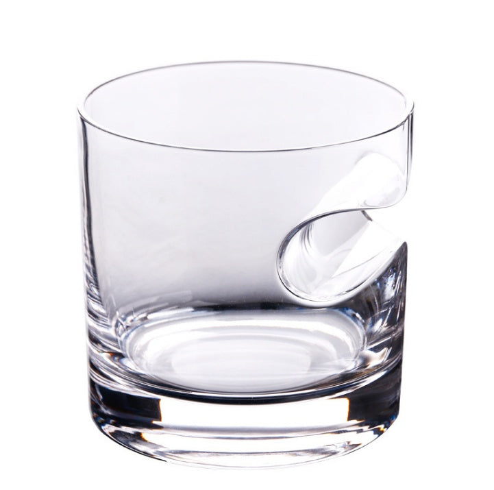 Cigar‑Slot Whisky Glass