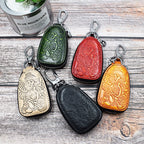 Leather Key Case – Ganesha Pouch Elephant-Inspired Design