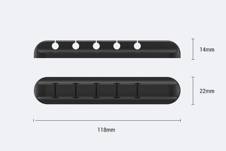 Silicone Cable Organizer 2-Pack