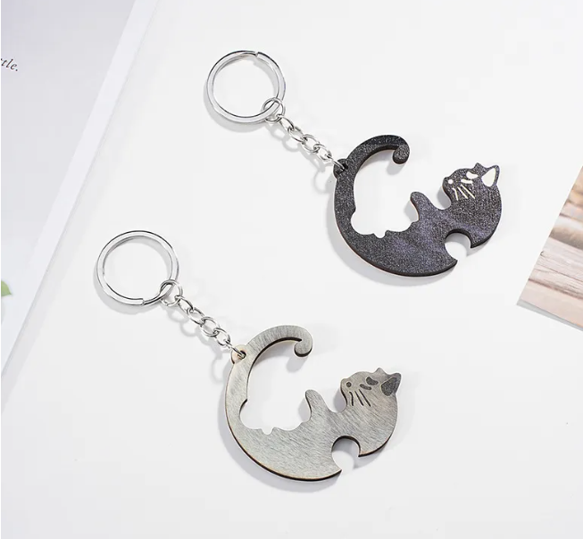Animal Keychains Matching Couple Set