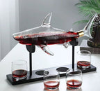 High Borosilicate Shark Decanter + Glasses