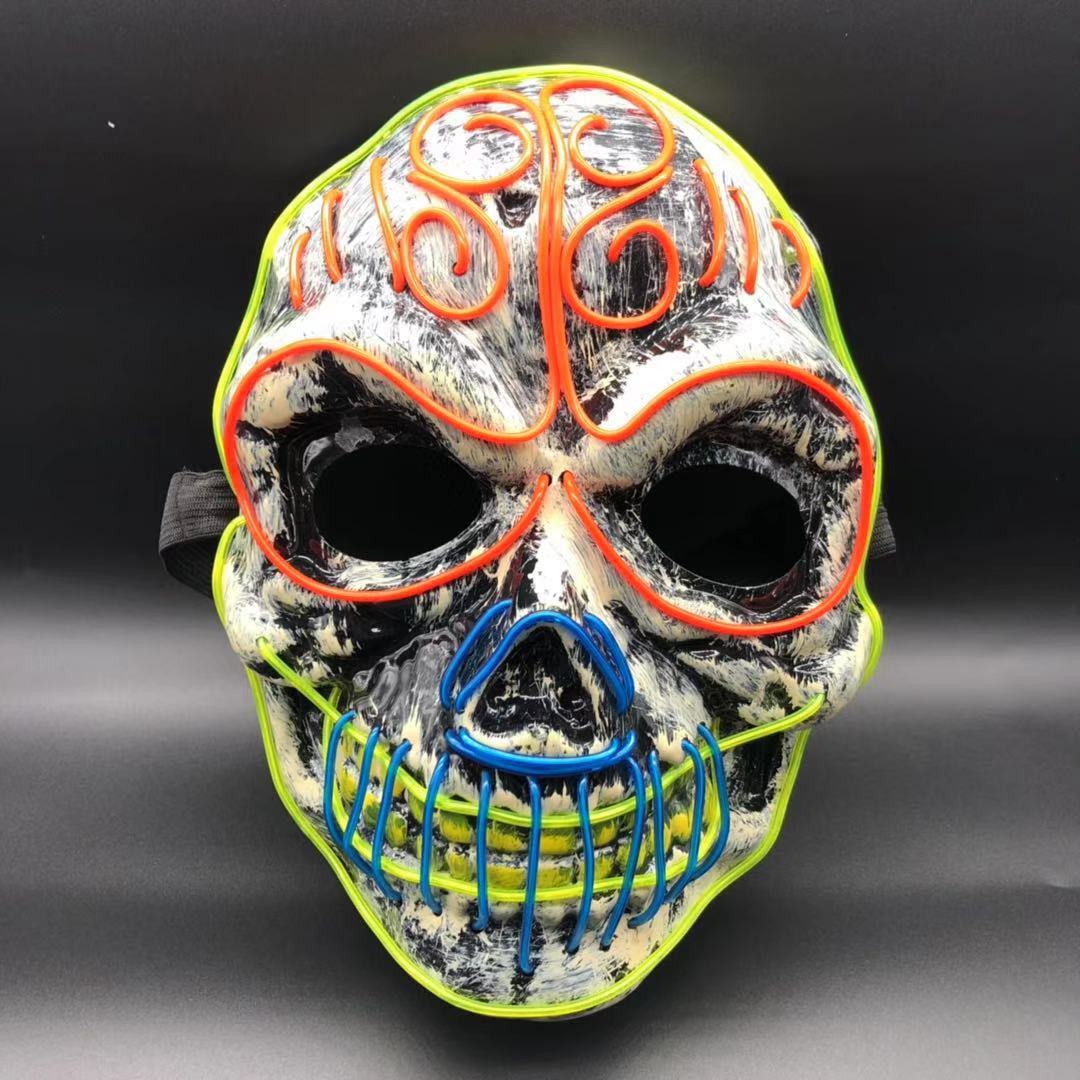 Festival Skull Neon Mask