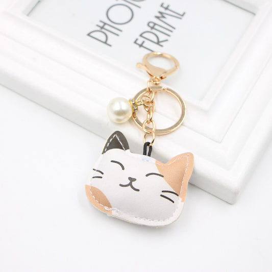Cotton-Filled Kitten Keychain