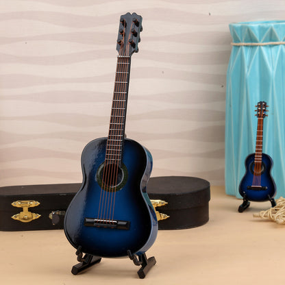 Miniature Guitar Decoration with Case