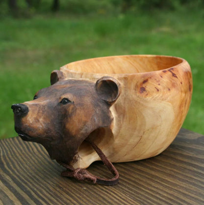 Handmade Scandinavian Kuksa Wooden Mug