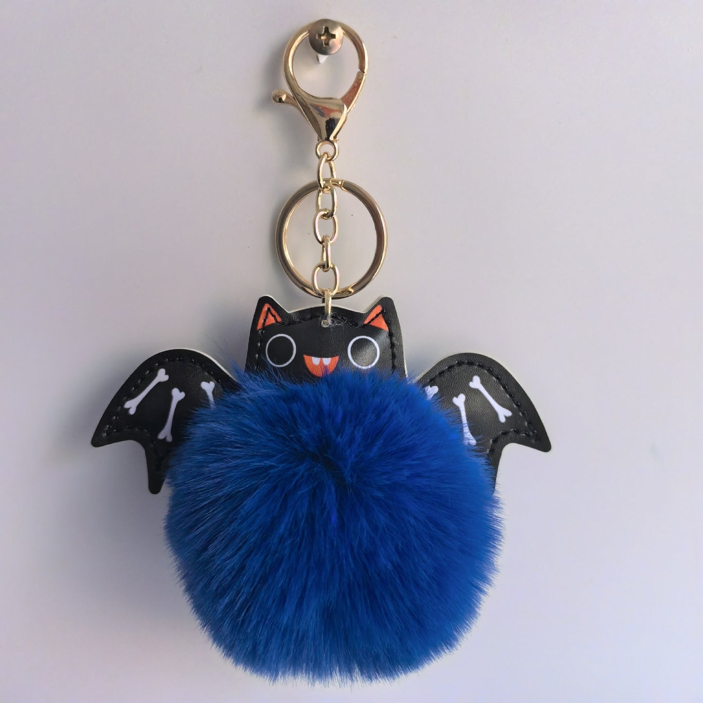 Cute Fluffy Bat Keychain