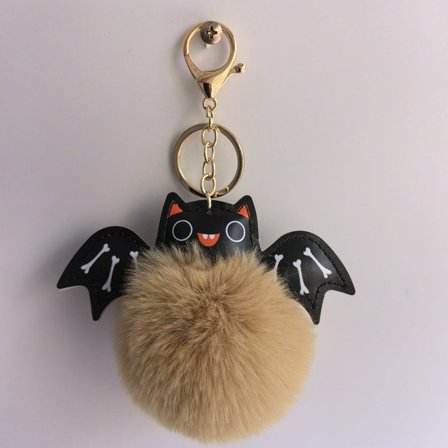 Cute Fluffy Bat Keychain