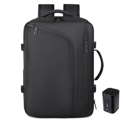 Compact Oxford Travel Backpack with Dual Carry