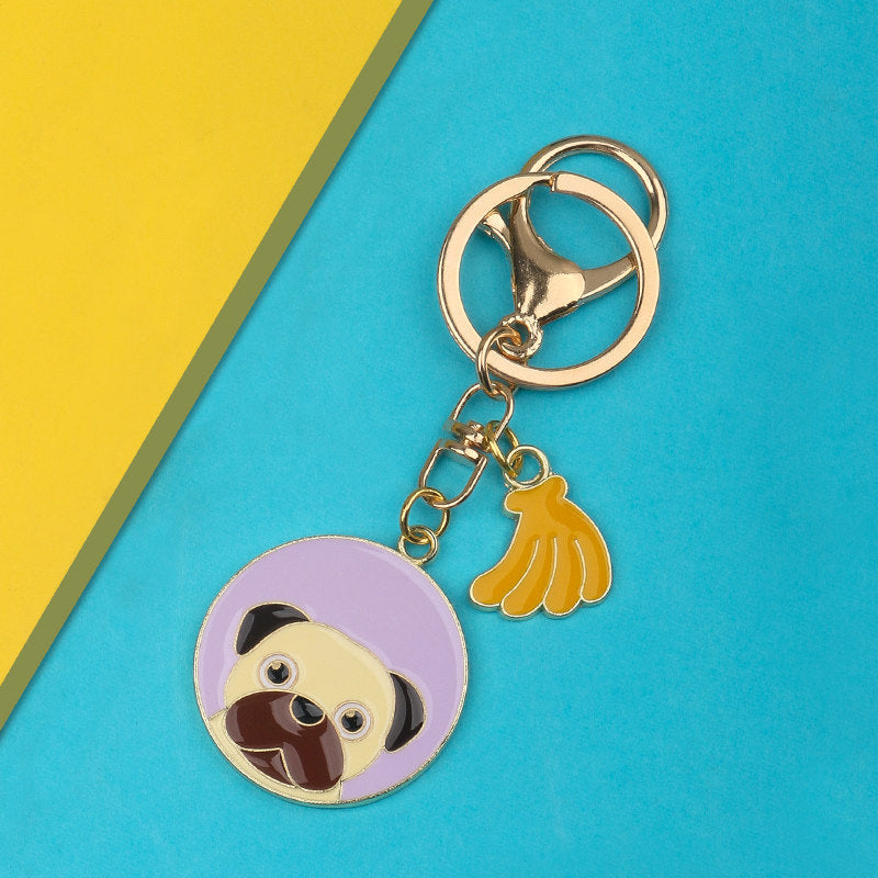 Cute Metal Dog Keychains