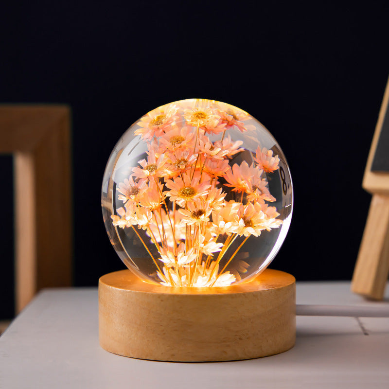 Dandelion & Daisy Floral Light Orb