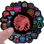 Neon Vinyl Graffiti Sticker Pack