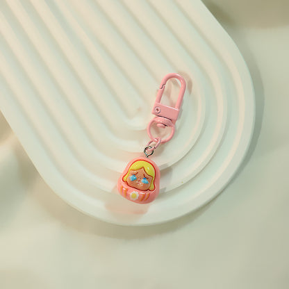 Cartoon Dolls Resin Keychains