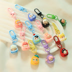 Cartoon Dolls Resin Keychains