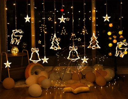 Holiday Curtain String Lights