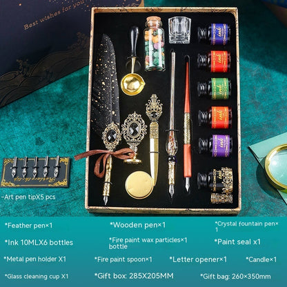 Vintage Calligraphy & Sealing Kit (6 Inks)