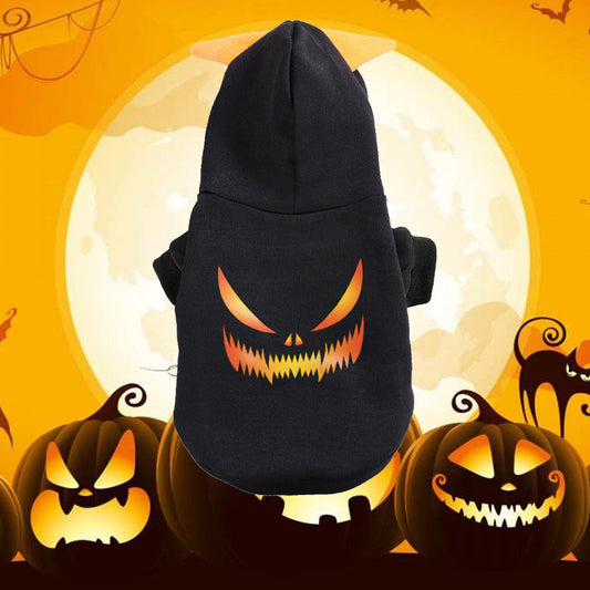Cozy Flannel Pumpkin Pet Hoodie