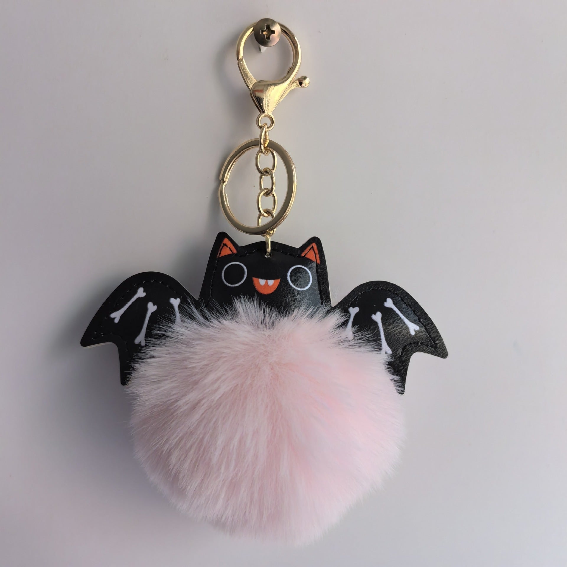 Fluffy Bat Keychain