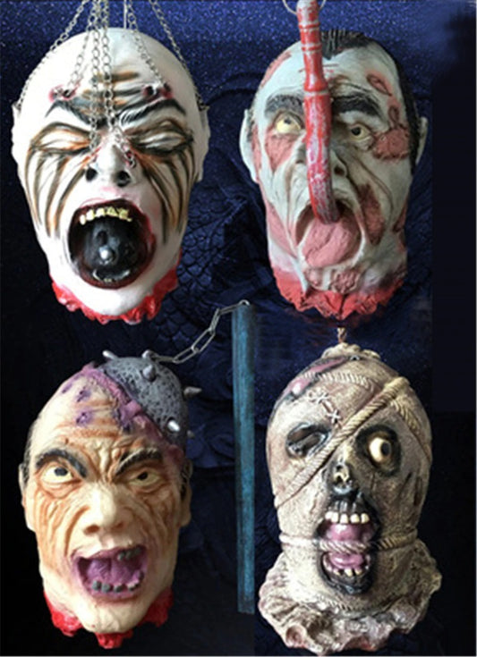 Horror Hanging Decapitated Head Prop
