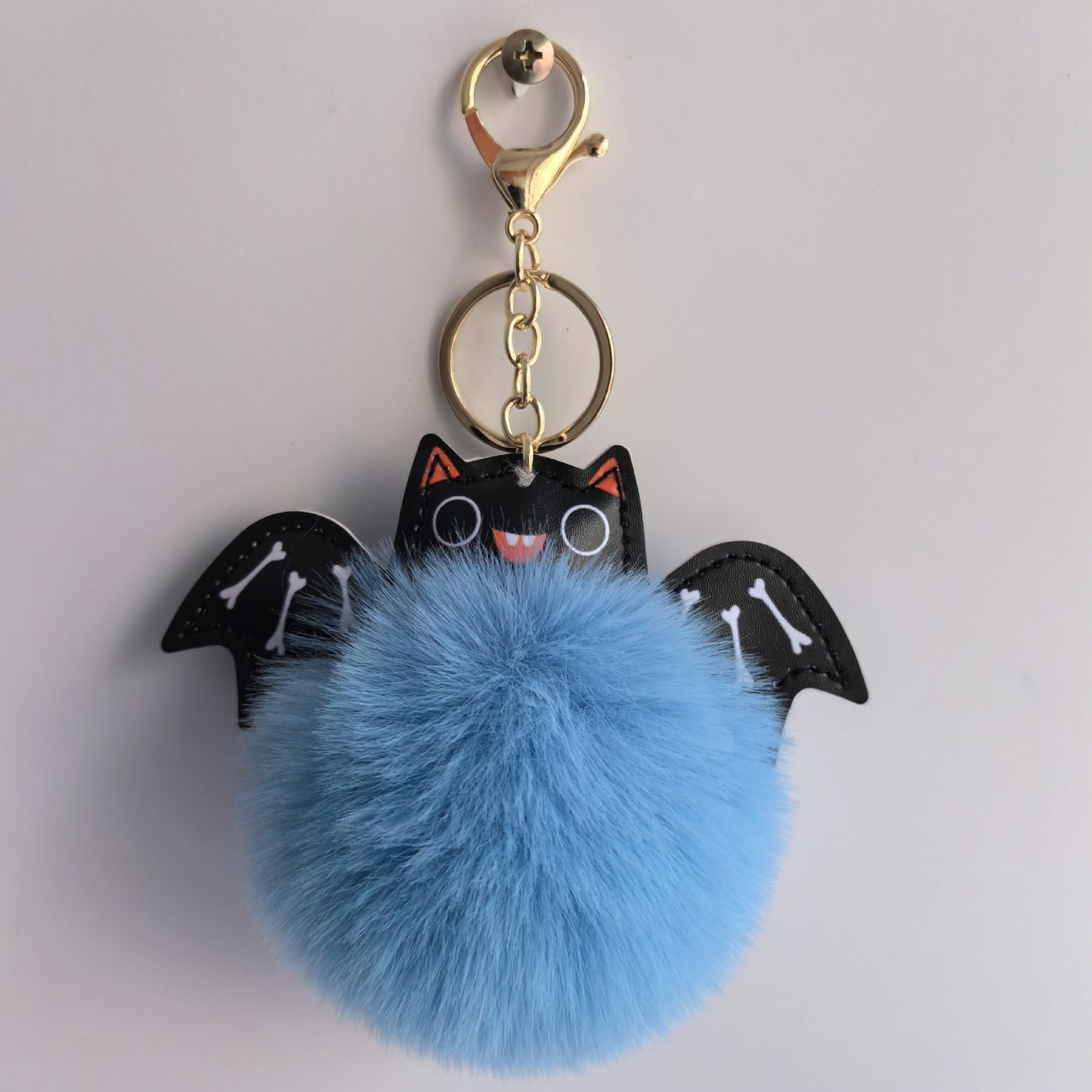 Cute Fluffy Bat Keychain