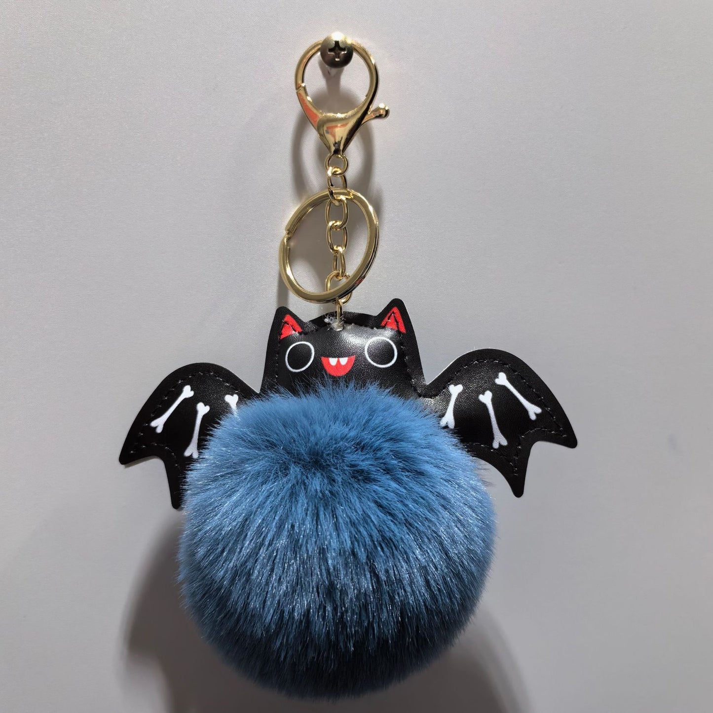 Cute Fluffy Bat Keychain