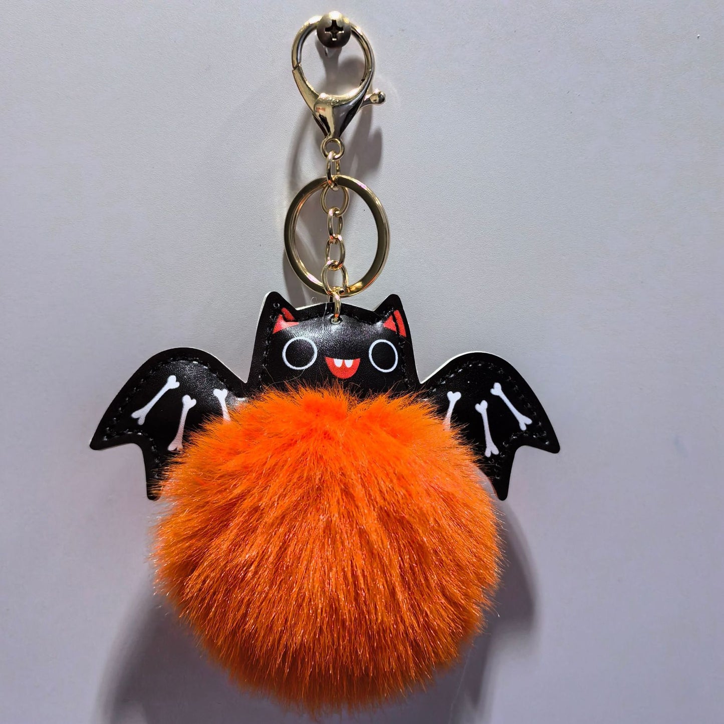 Cute Fluffy Bat Keychain
