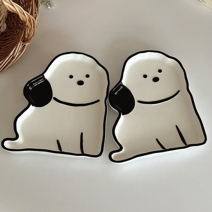 Adorable Doggie Porcelain Dish