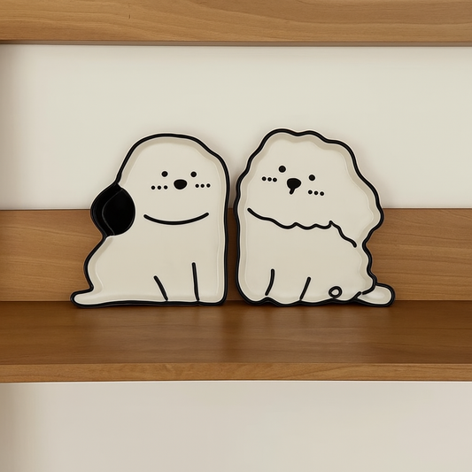 Adorable Doggie Porcelain Dish