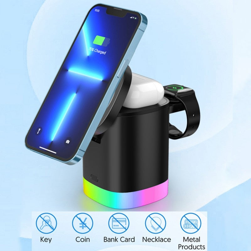 RGB 3-in-1 Magnetic Charging Station
