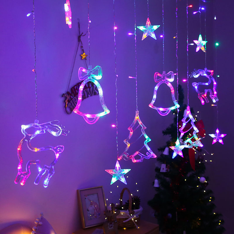 Holiday Curtain String Lights
