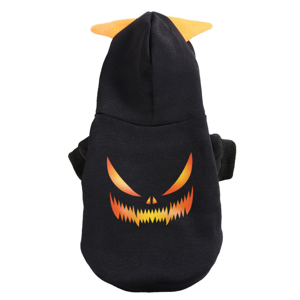 Cozy Flannel Pumpkin Pet Hoodie