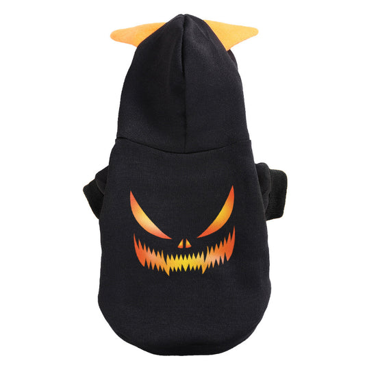 Cozy Flannel Pumpkin Pet Hoodie