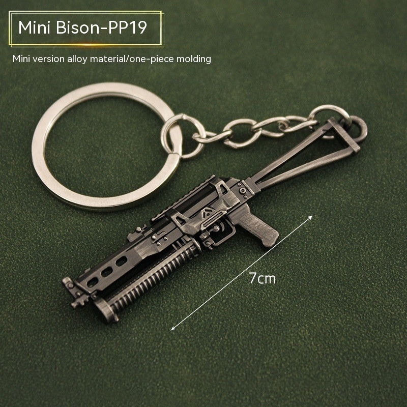 Metal Guns Keychains