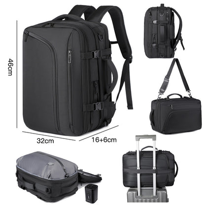 Compact Oxford Travel Backpack with Dual Carry