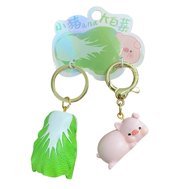 Matching Sets Pair of Cartoony Keychains