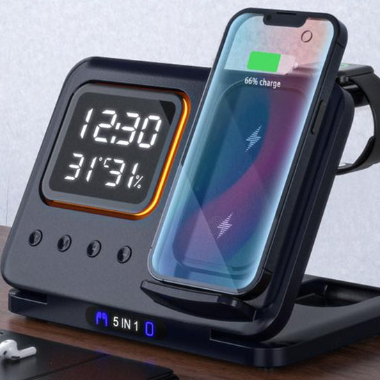Foldable 5-in-1 Wireless Charging Station