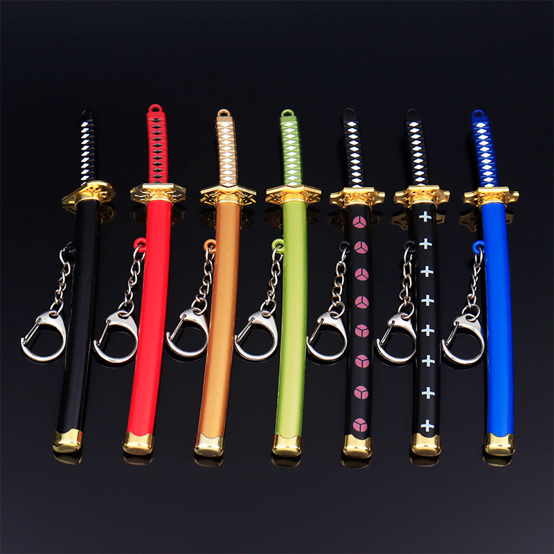 Mini Samurai Sword with Sheath Key Charm