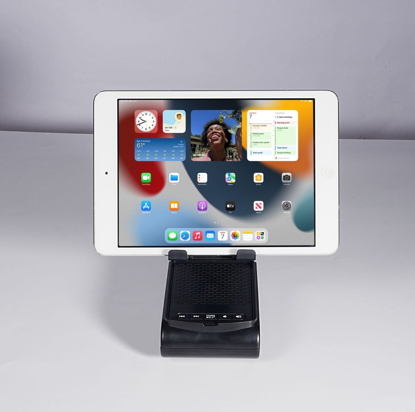 Bluetooth Speaker Phone & Tablet Holder