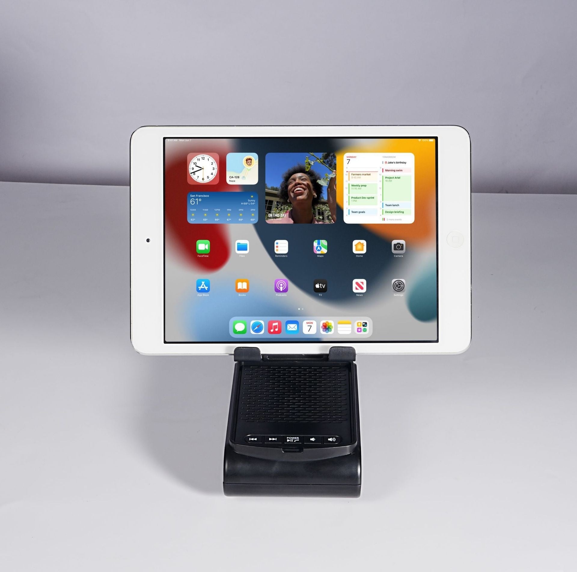Bluetooth Speaker Phone & Tablet Holder